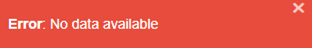 warning message: error no data available